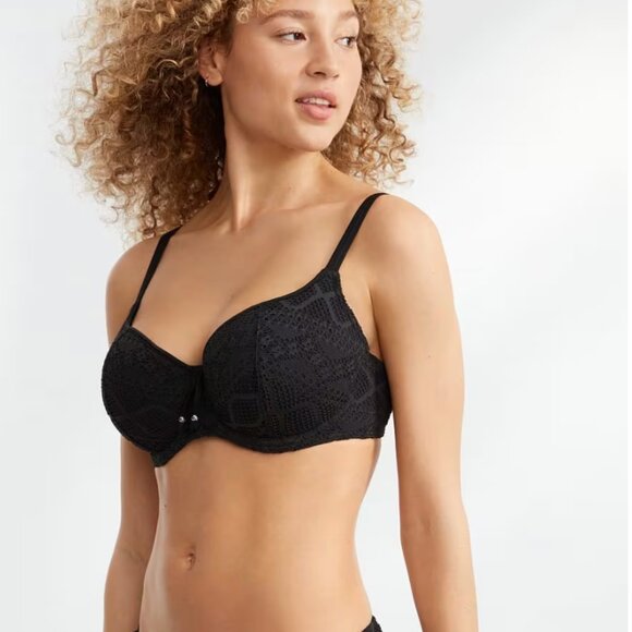 Freya Sundance Bikini Top - Black size 32DD NWT - Picture 2 of 7